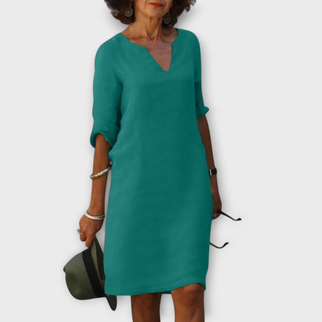 Sandra - Stylish V-Neck Dress