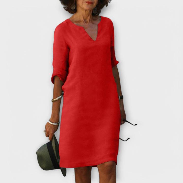 Sandra - Stylish V-Neck Dress