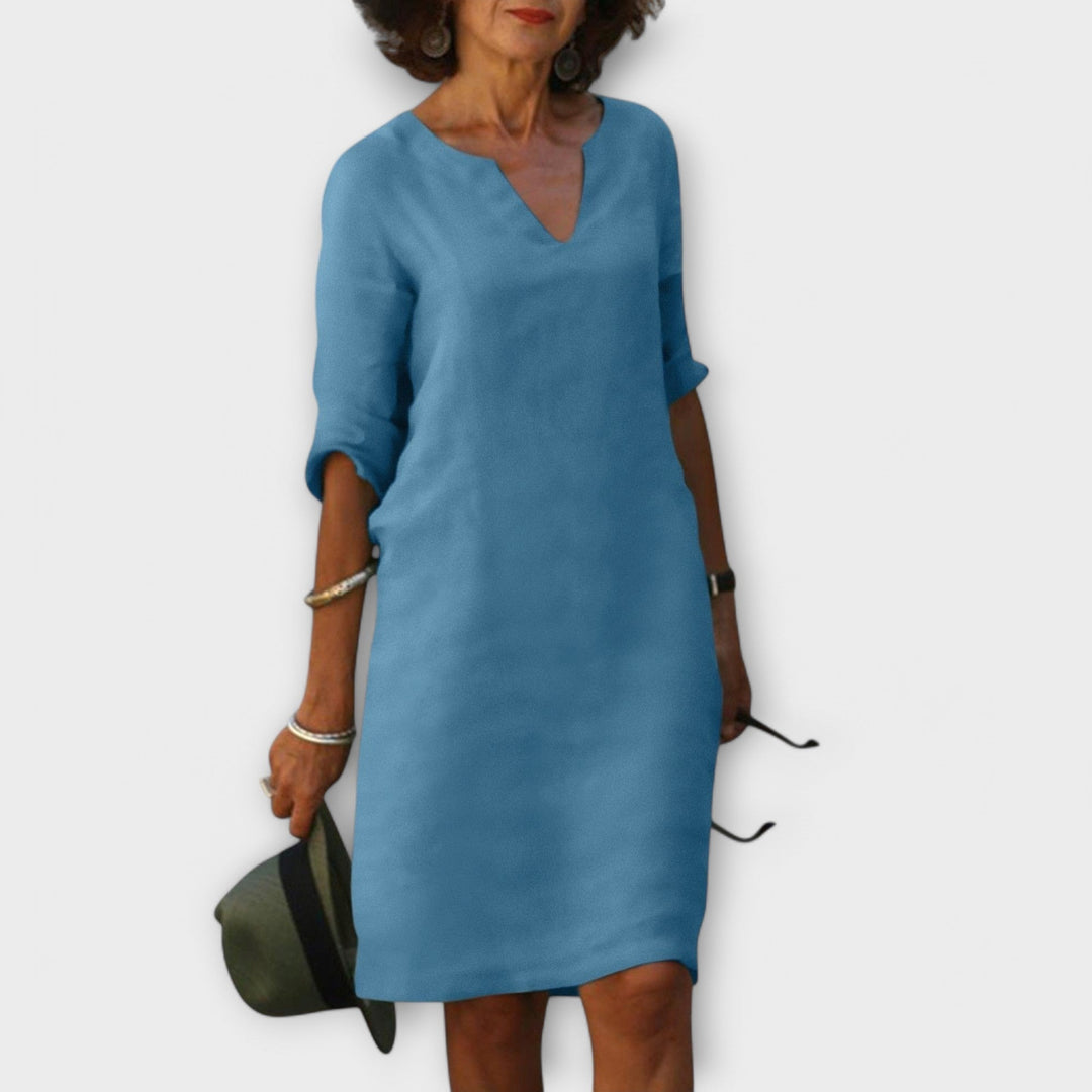 Sandra - Stylish V-Neck Dress