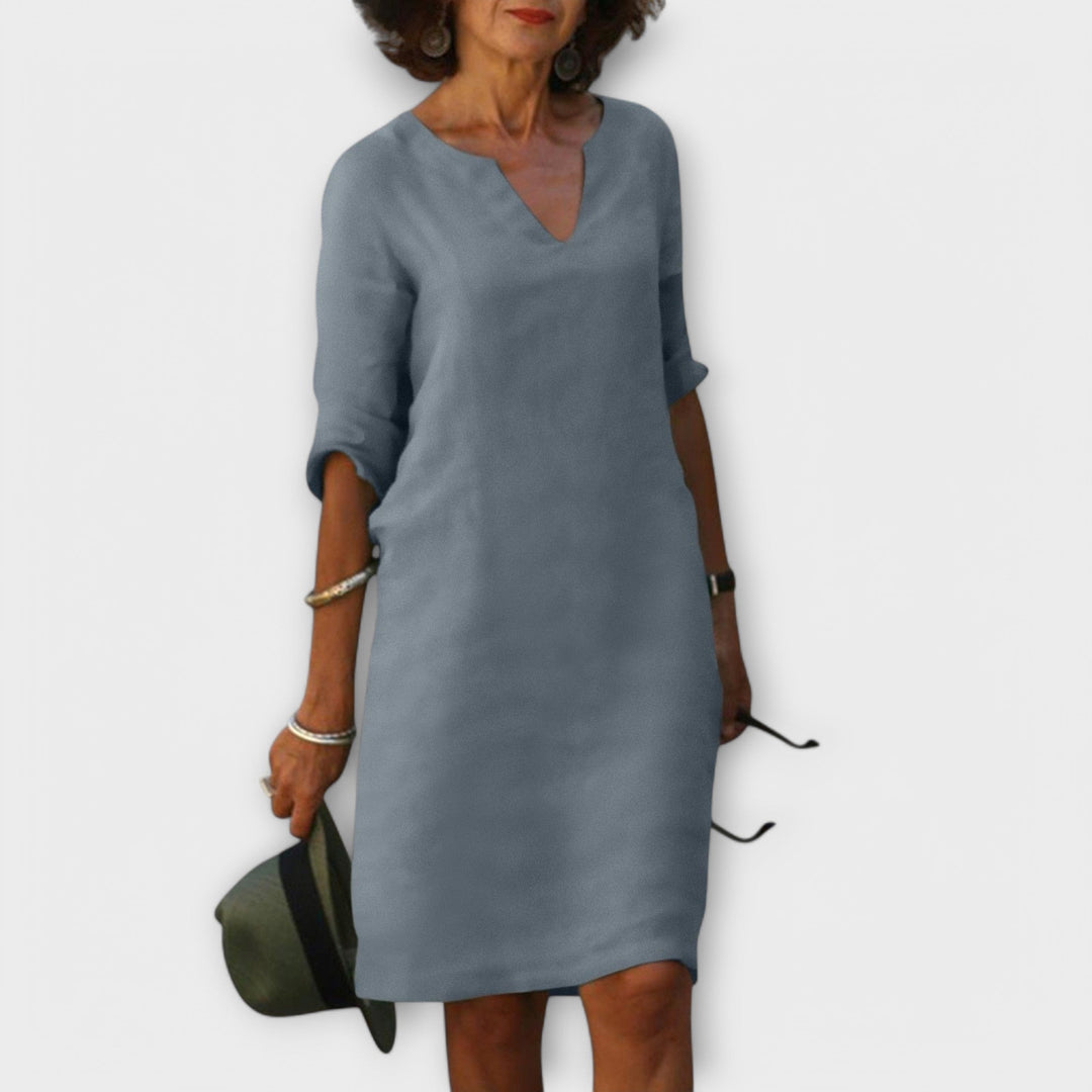 Sandra - Stylish V-Neck Dress