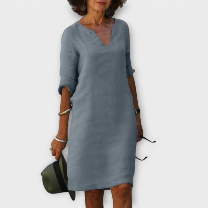 Sandra - Stylish V-Neck Dress