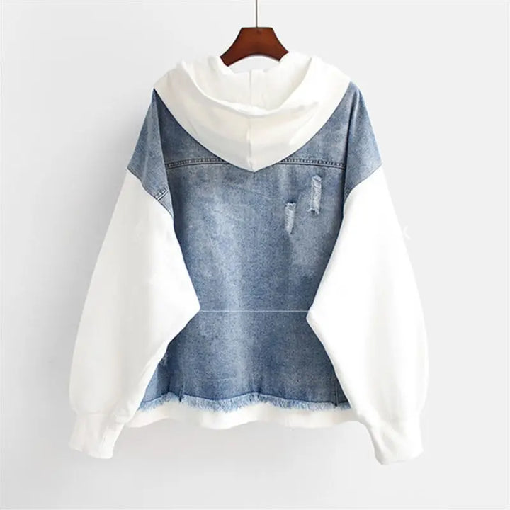 Flora - Denim Jacket with Hood