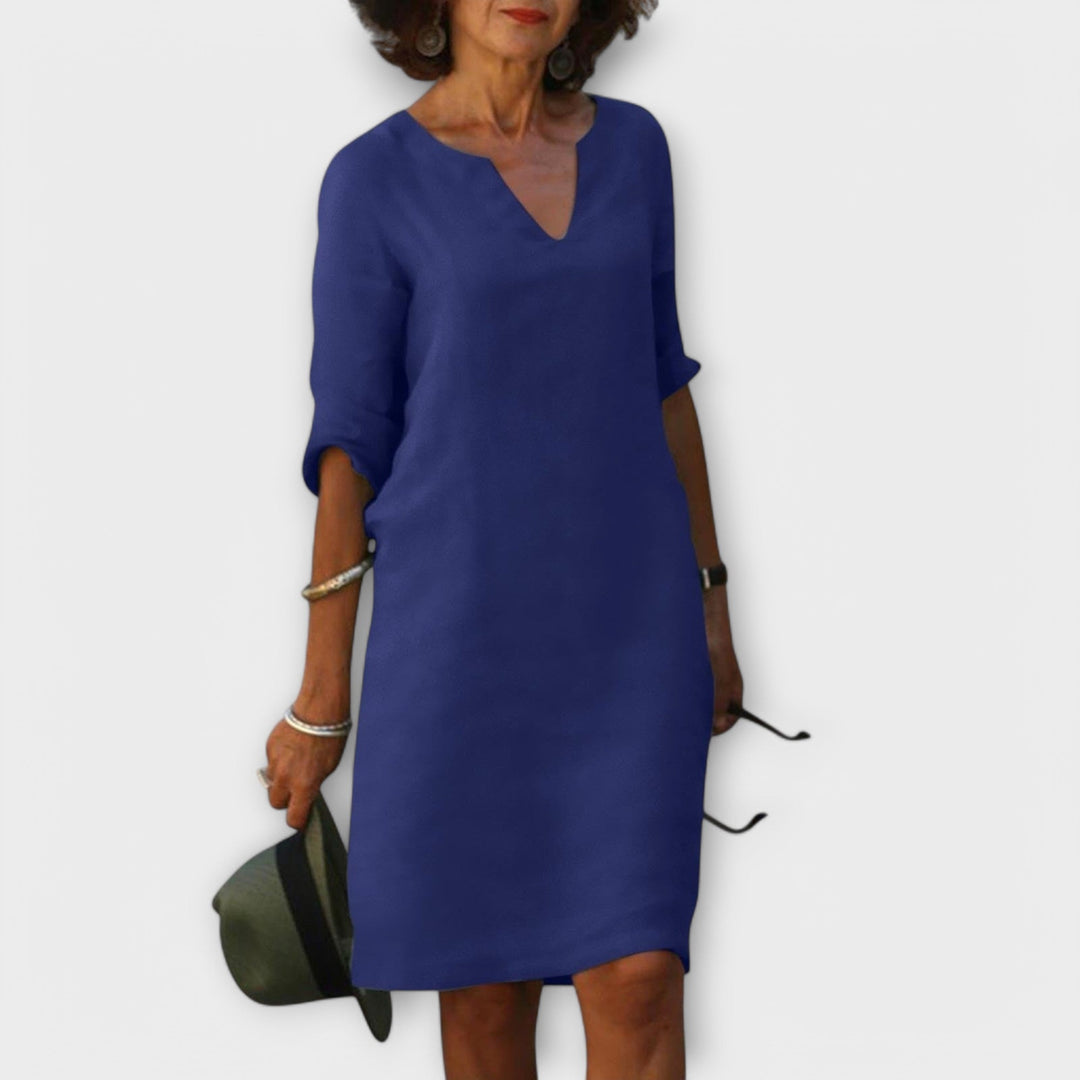 Sandra - Stylish V-Neck Dress