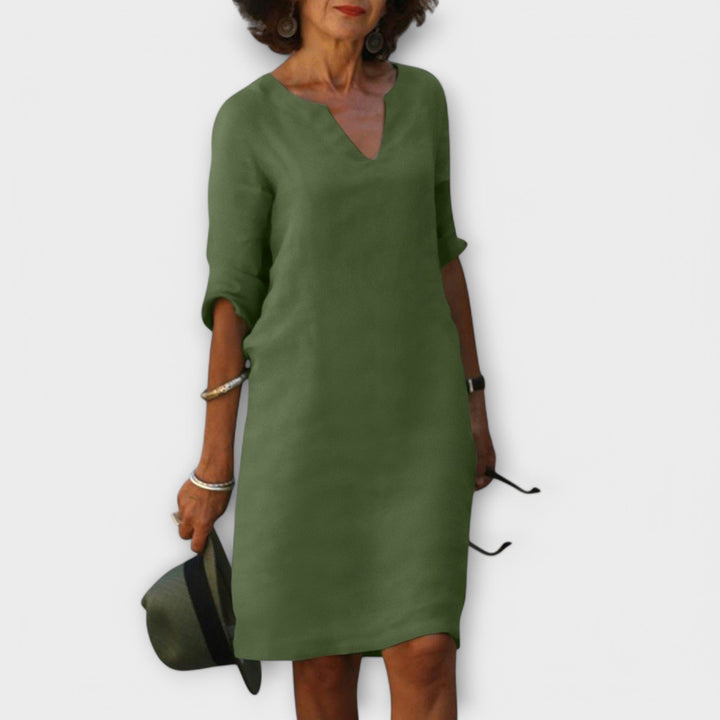 Sandra - Stylish V-Neck Dress