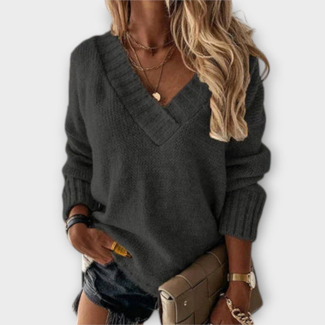 Jane - Cosy V-Neck Jumper