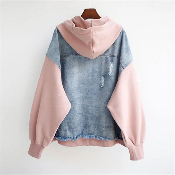 Flora - Denim Jacket with Hood