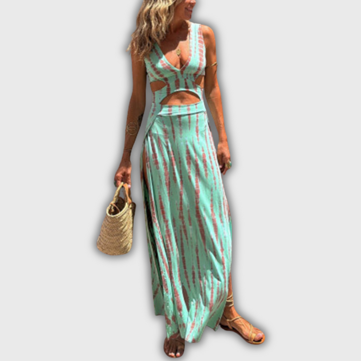 Bianca – Deep Neckline Dress