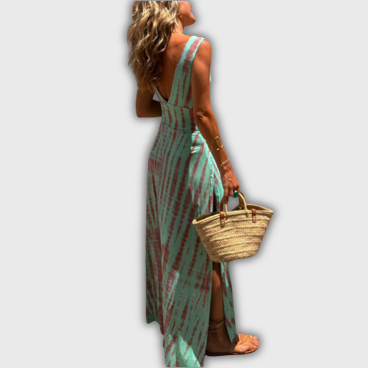 Bianca – Deep Neckline Dress