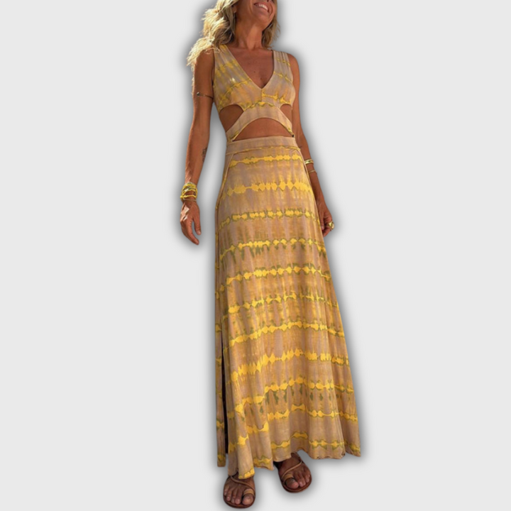 Bianca – Deep Neckline Dress