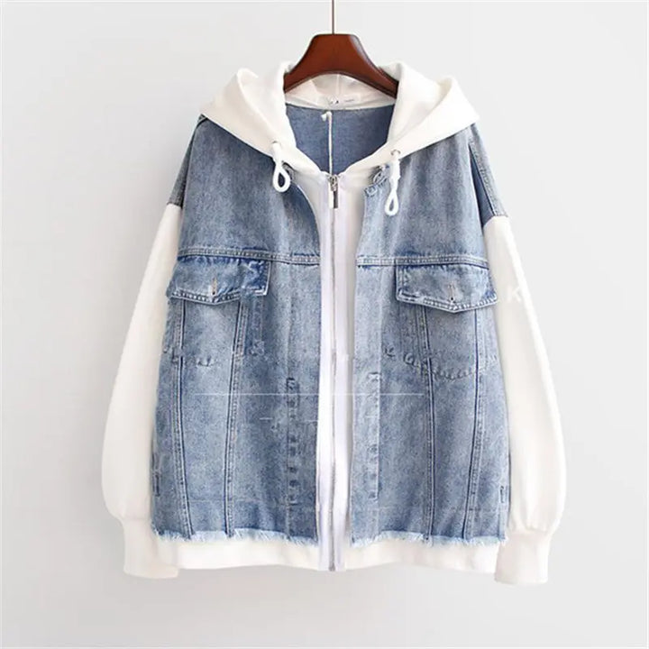 Flora - Denim Jacket with Hood