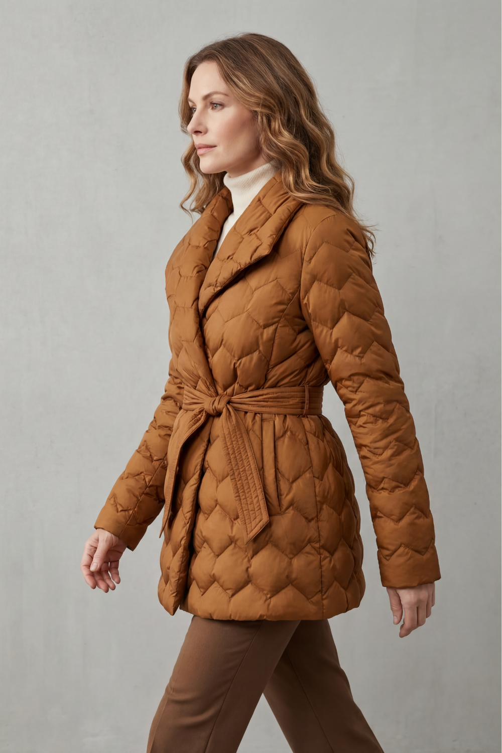 Solenza – Belted puffer jacket