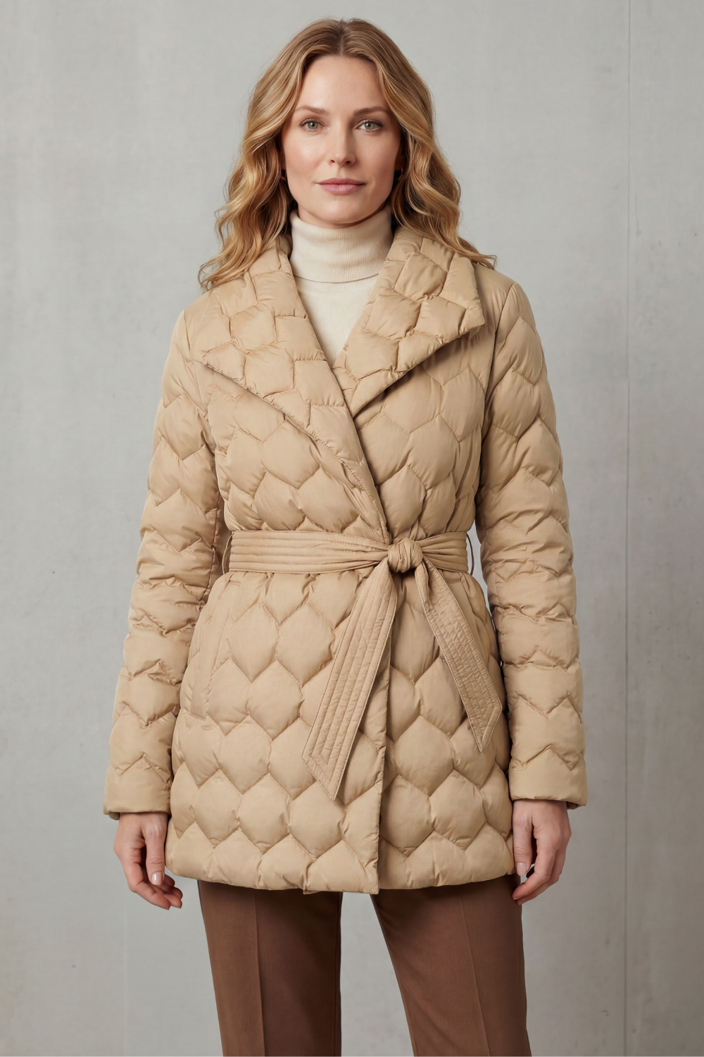 Solenza – Belted puffer jacket
