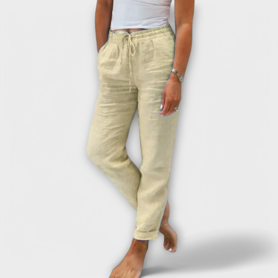 Stacy – Lightweight Linen Trousers