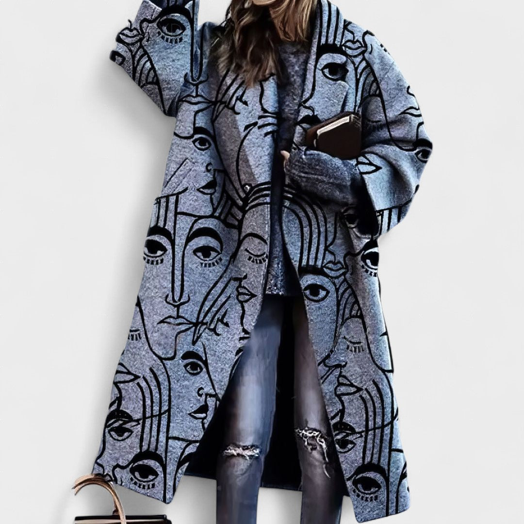 Flavia - Elegant Longline Coat