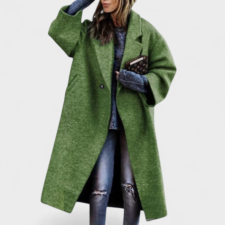 Flavia - Elegant Longline Coat