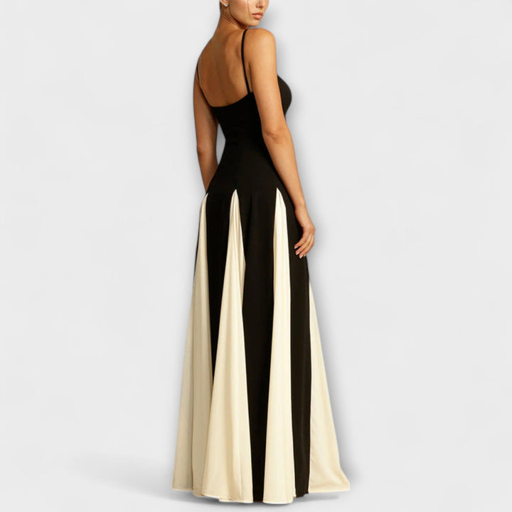 Ember - Tulle Panels Maxi Dress