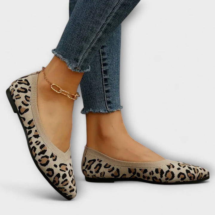 Melissa - Leopard Print Pointed Flats