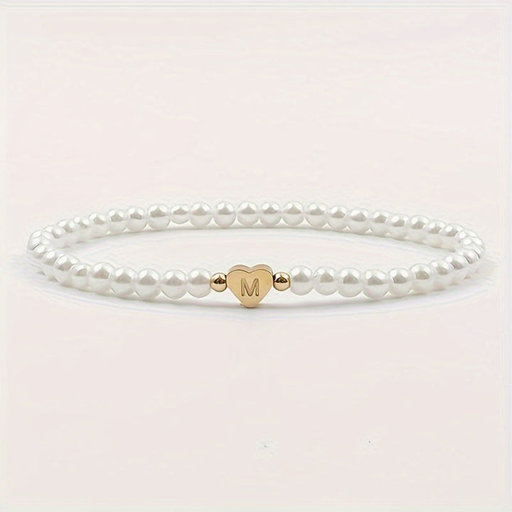 Chic A-Z Heart Initial Bracelet