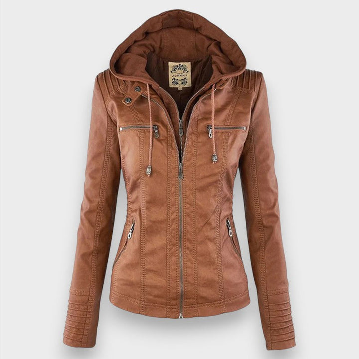 Leni - Leather Biker Jacket