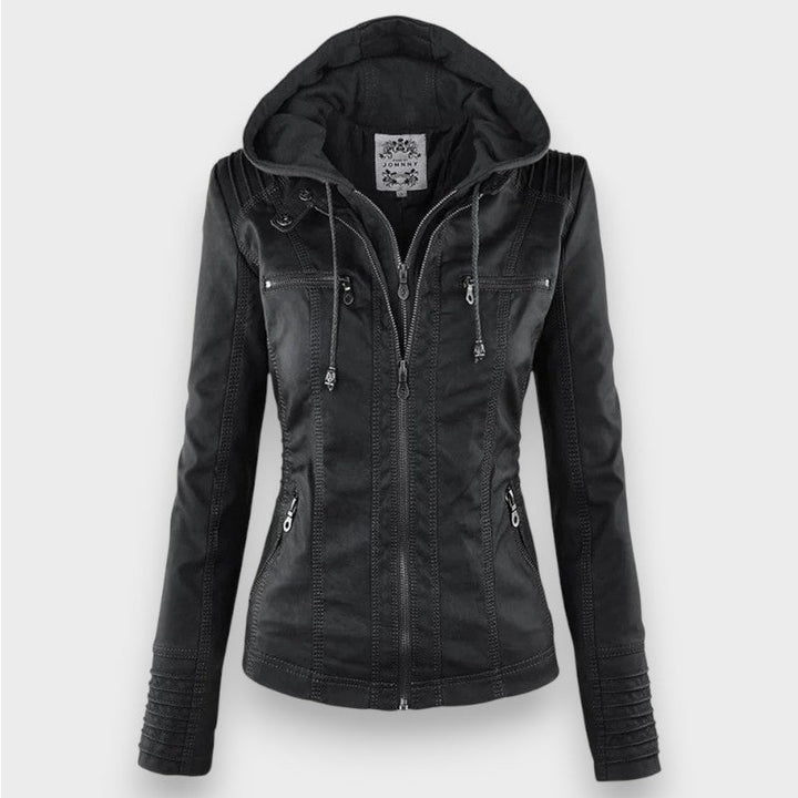 Leni - Leather Biker Jacket