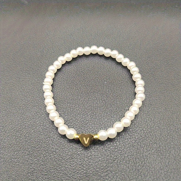 Chic A-Z Heart Initial Bracelet