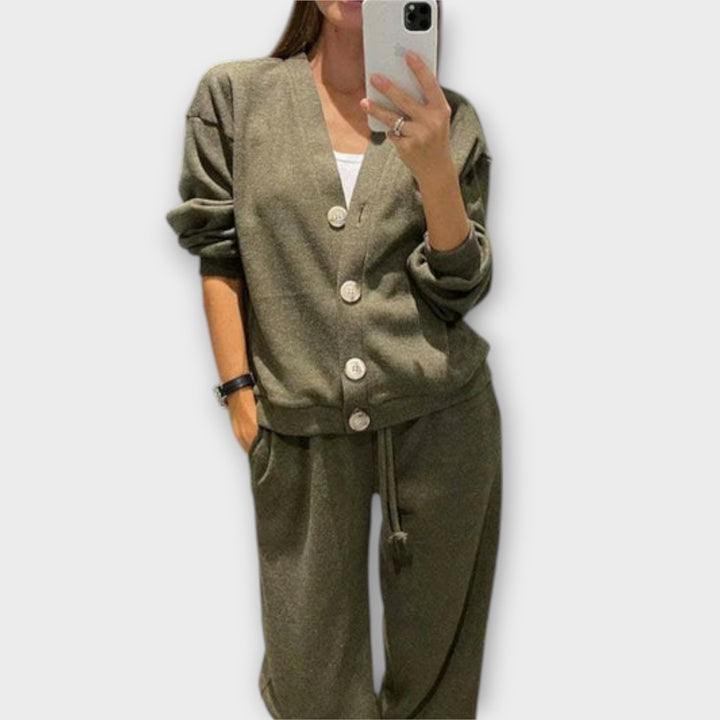 Chantal – Cardigan and Trouser Set
