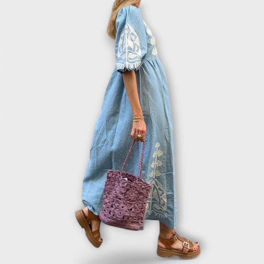 Rena - Elegant Printed Dress