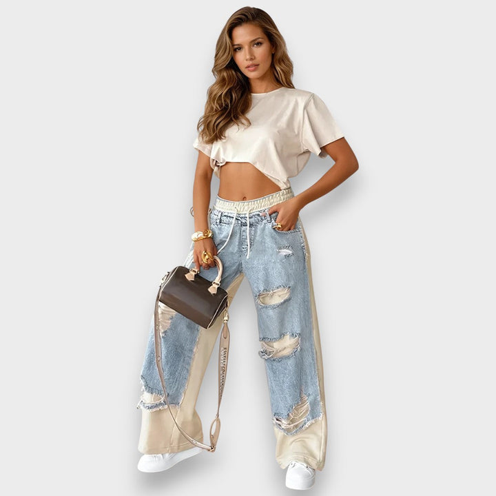 Lora - 2-in-1 Layered Jeans