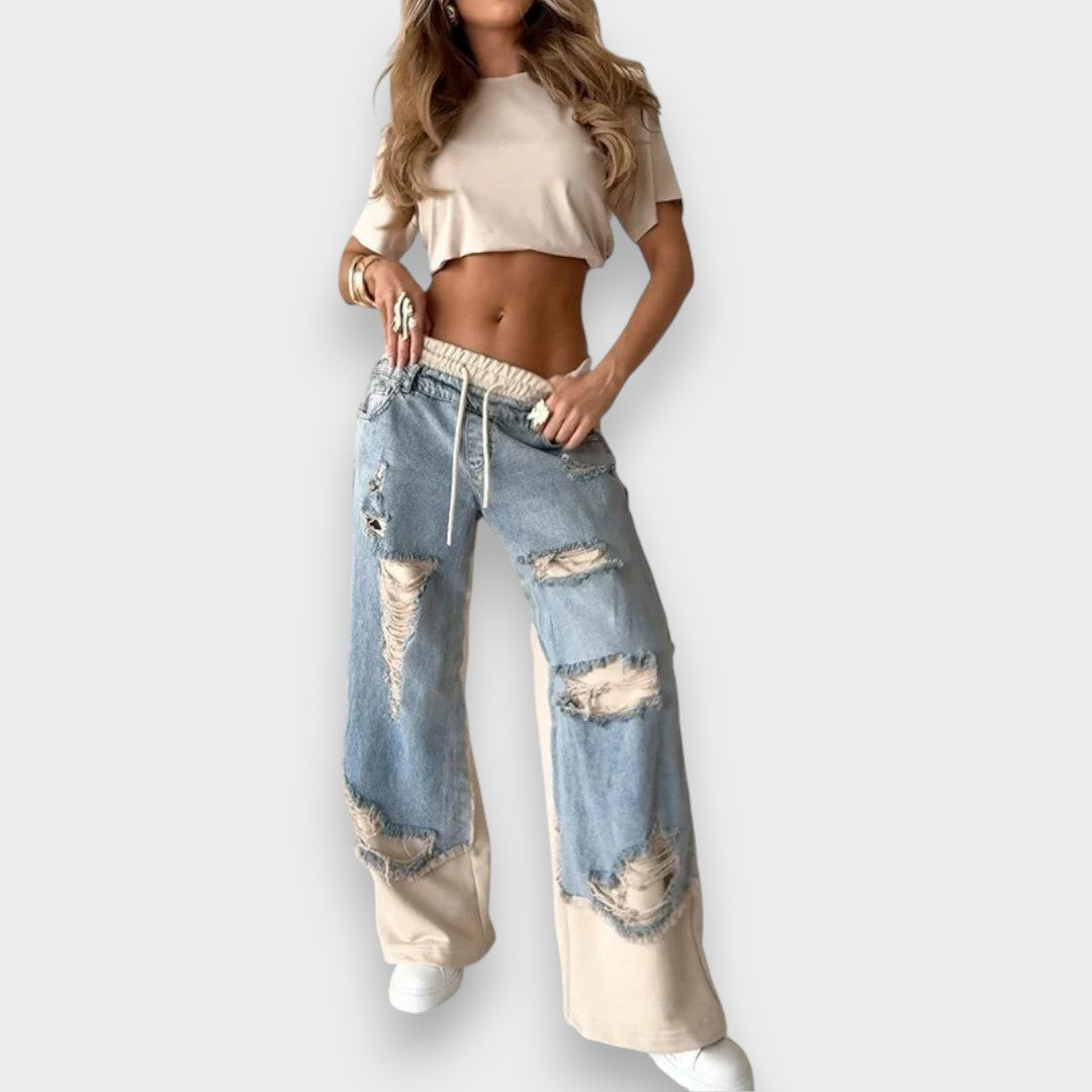Lora - 2-in-1 Layered Jeans