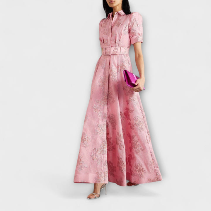 Anabella - Dress with Short Puff Sleeves