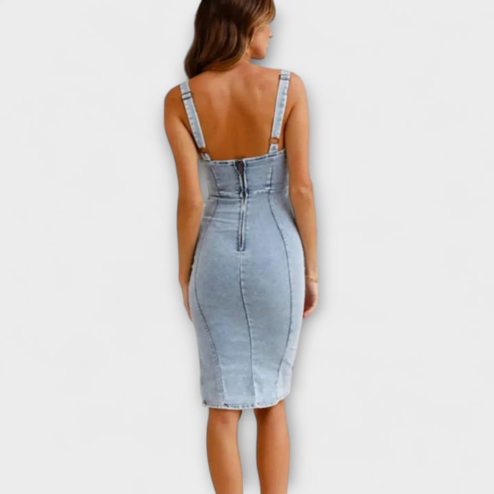 Annette - Denim Dress with Straps