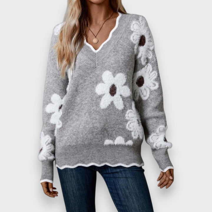 Aline - V-Neck Jumper