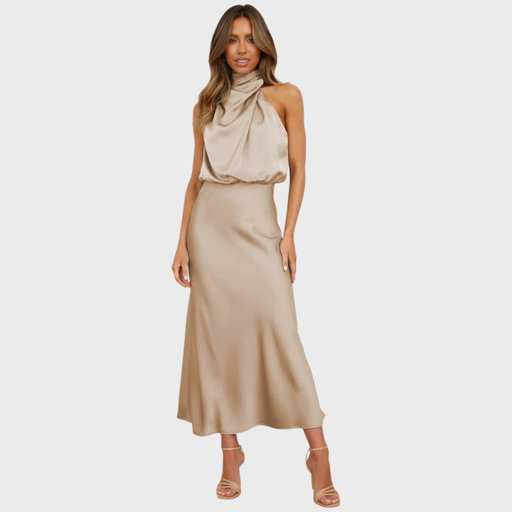Bennie -  Off the Shoulder Midi Dress