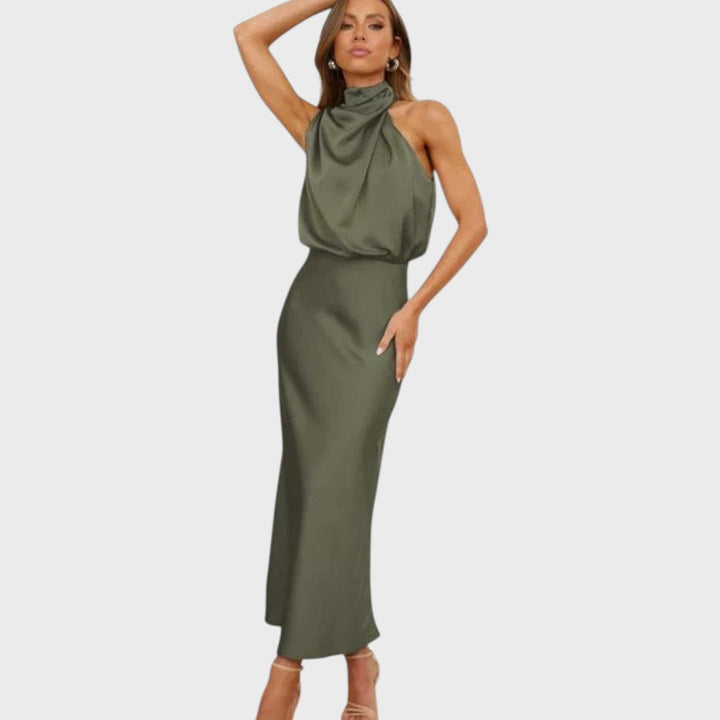Bennie -  Off the Shoulder Midi Dress
