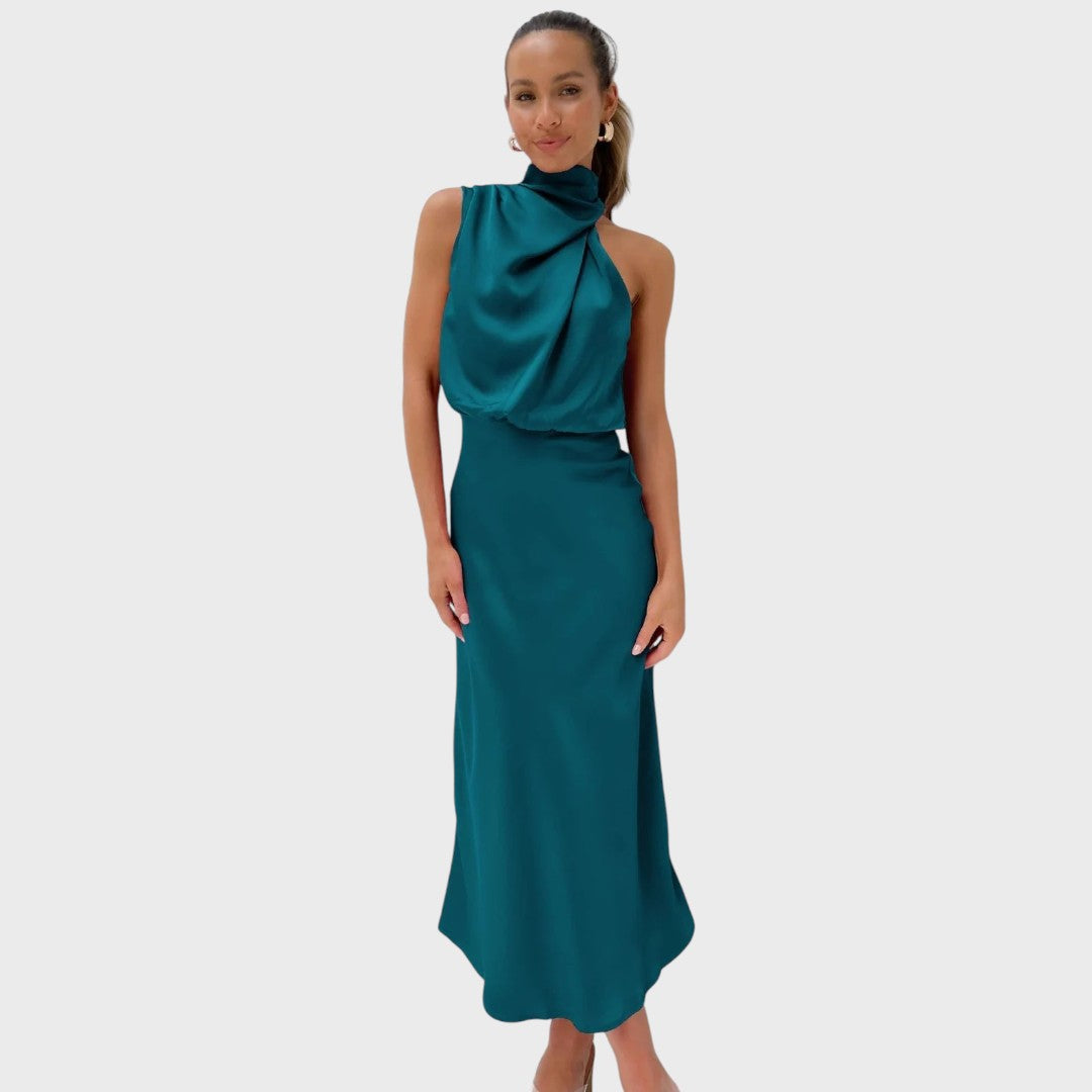Bennie -  Off the Shoulder Midi Dress