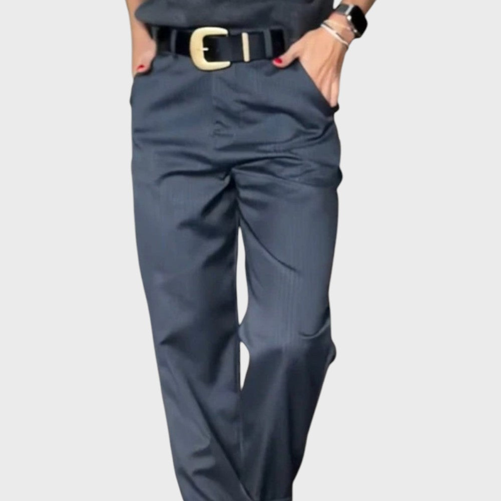 Greta - Striped Suit Trousers