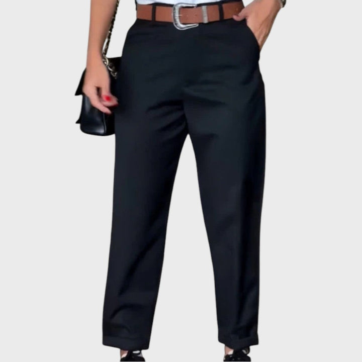 Greta - Striped Suit Trousers